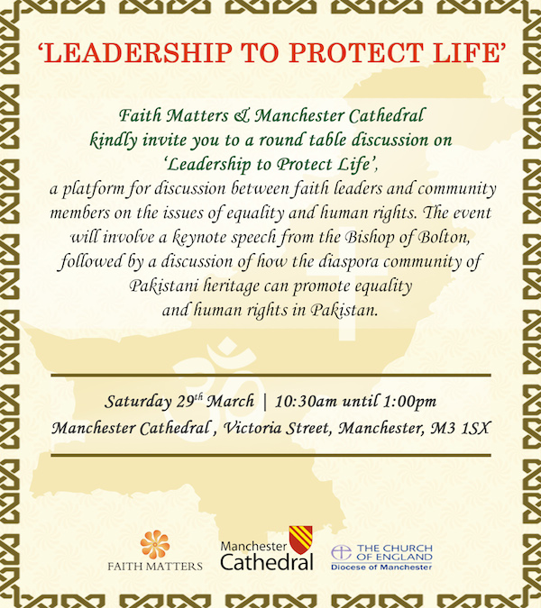 Leadership to Protect Life: Activating the Diaspora Community of Pakistani Heritage